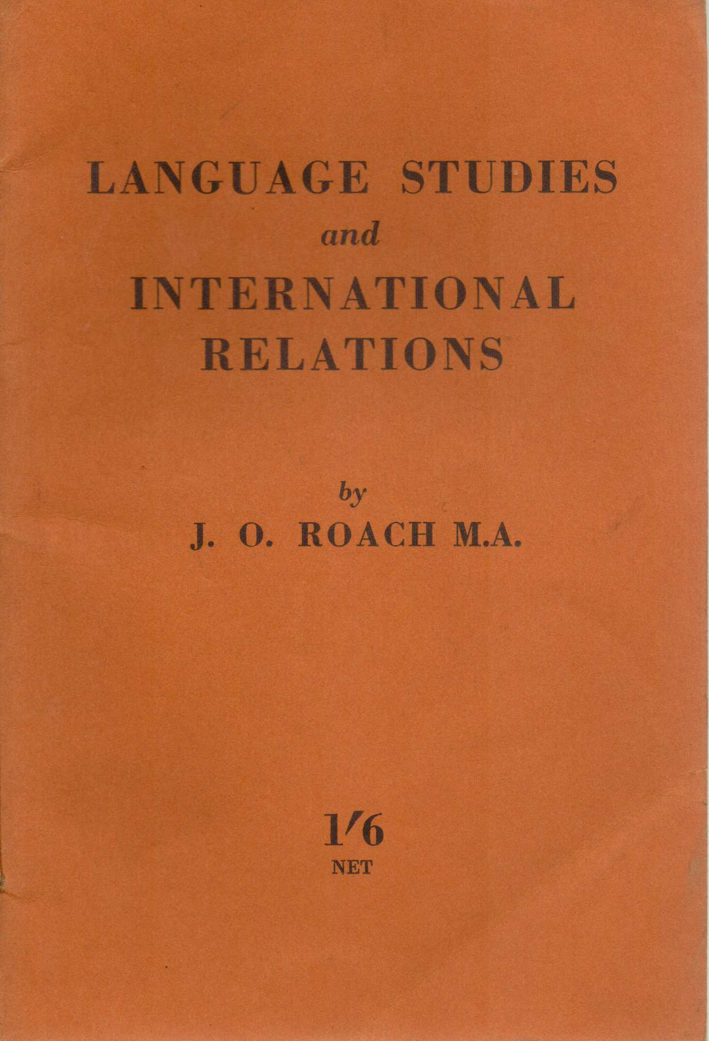 Image for Language Studies and International Relations