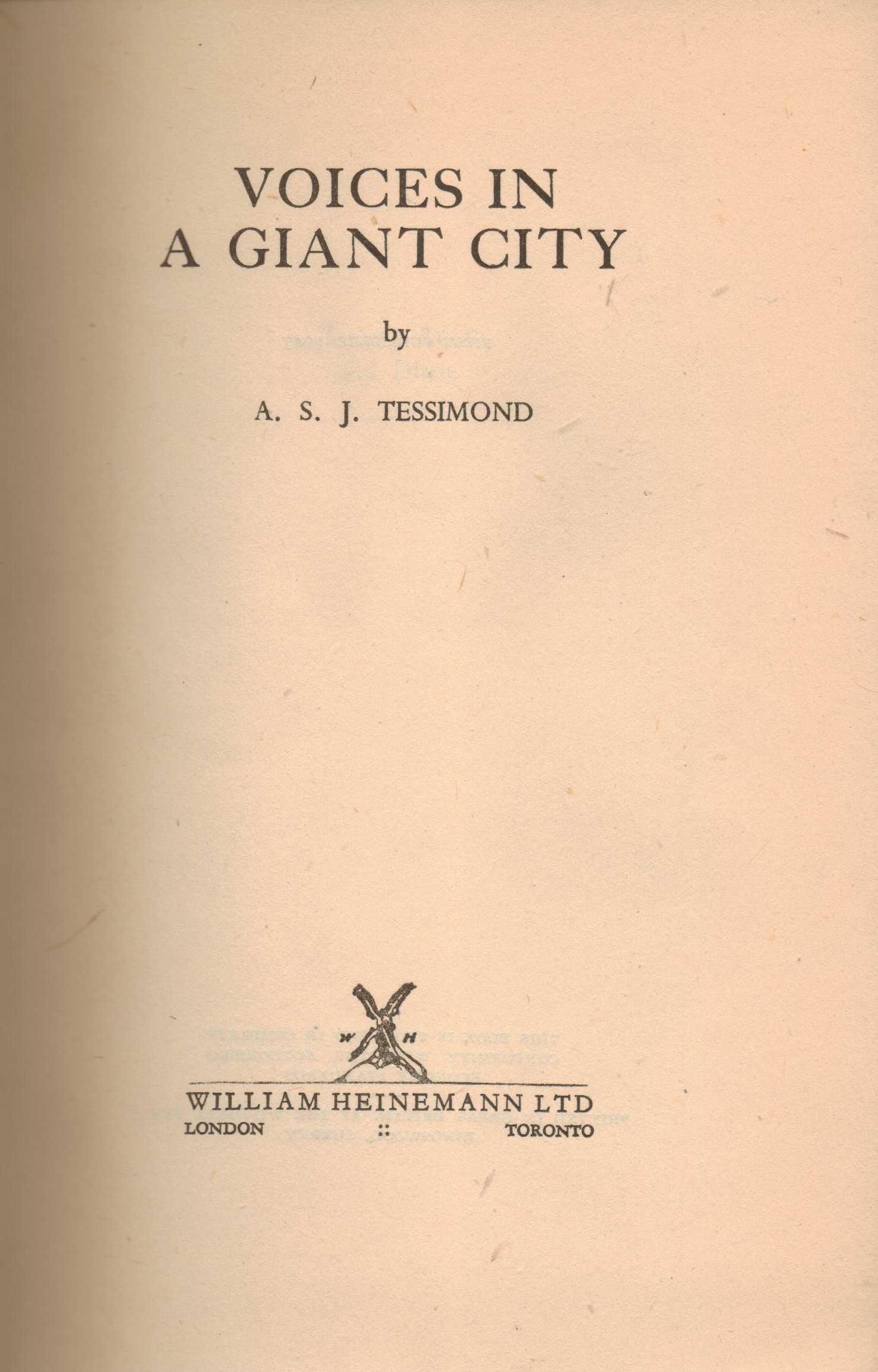 Image for Voices in a Giant City