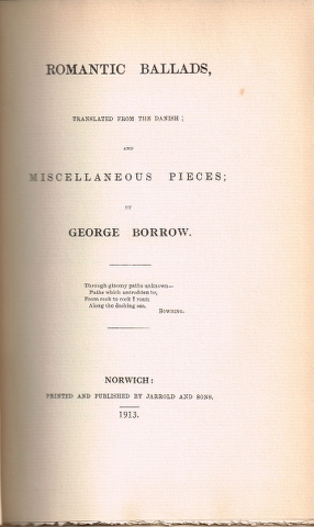 Image for Romantic Ballads, Translated from the Danish; and miscellaneous pieces