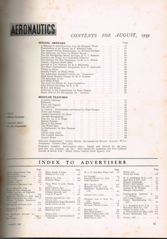 Image for Aeronautics August 1939 to July 1940 bound in one volume