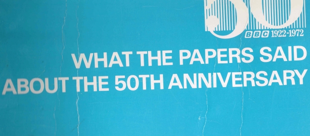 Image for BBC 1922-1972 What the Papers said about the 50th Anniversary