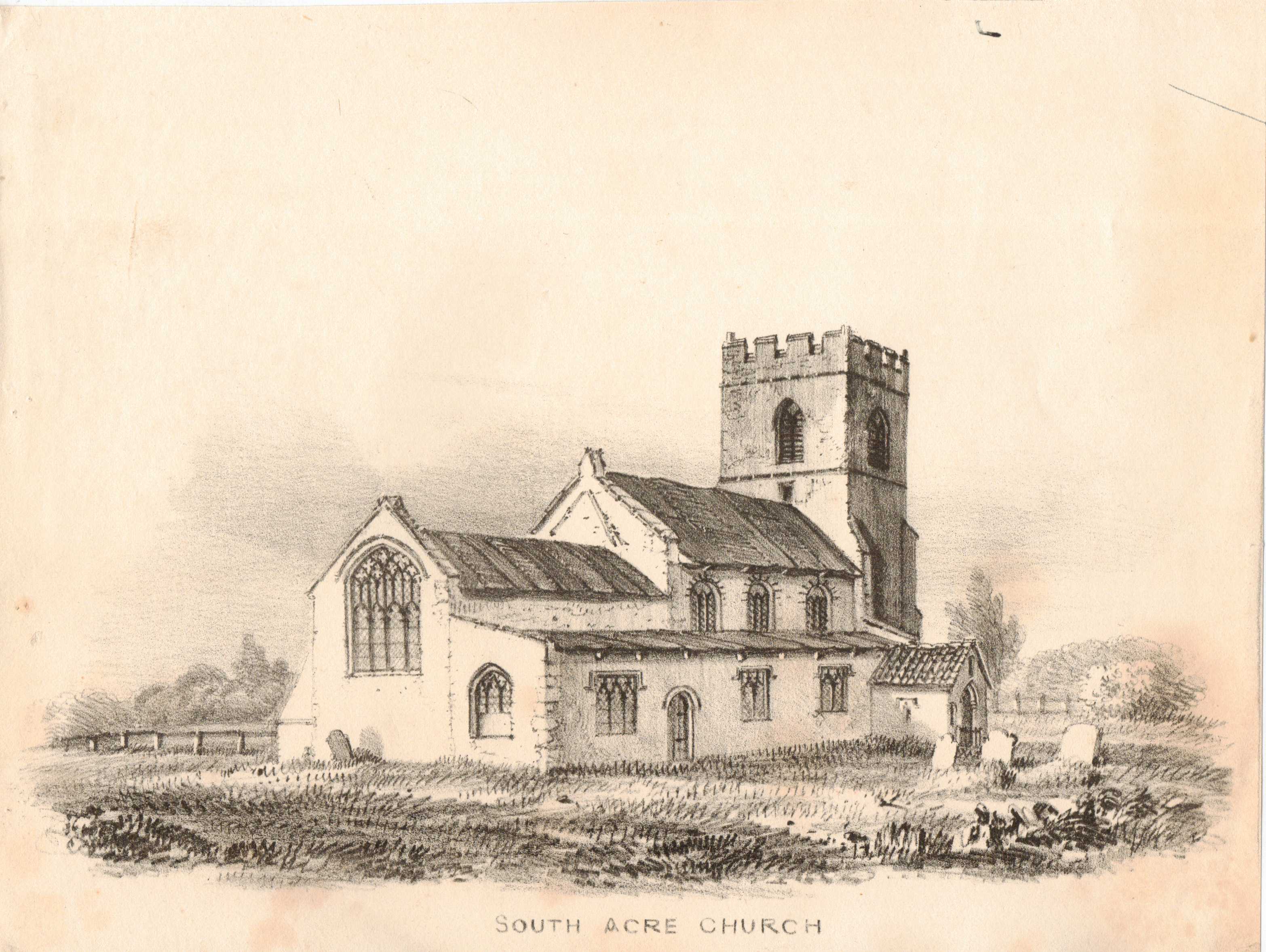 Norfolk Church Print Image for Norfolk Church Print