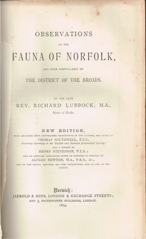 Image for Observations on the Fauna of Norfolk, and more particularly on the District of the Broads
