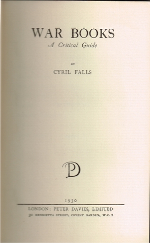 War Books: A Critical Guide Image for War Books: A Critical Guide