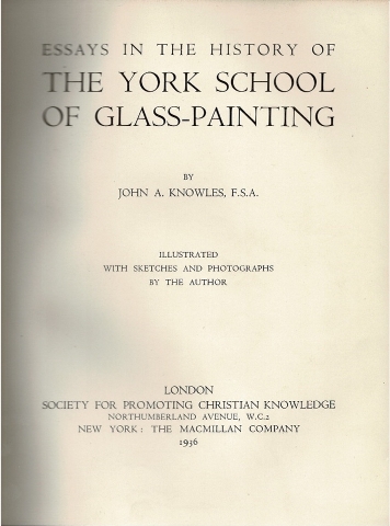 Image for Essays in the York School of Glass-Painting