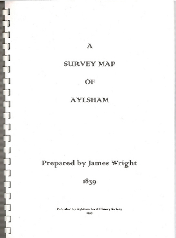 Image for A Survey Map of Aylsham Prepared by James Wright 1839