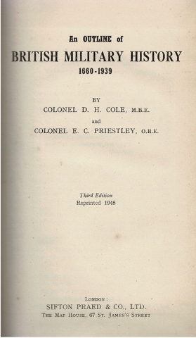 Image for An Outline of British Military History 1660-1939