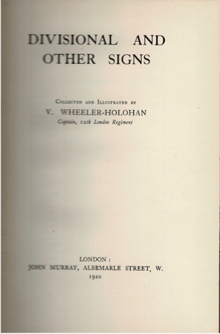 Image for Divisional and Other Signs