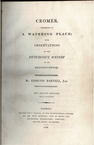 Cromer considered as a Watering Place; with observations on the Picturesque Scenery in its Neighbourhood. Image for Cromer considered as a Watering Place; with observations on the Picturesque Scenery in its Neighbourhood.