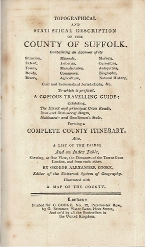 Topographical and Statistical Description of the County of Suffolk. Image for Topographical and Statistical Description of the County of Suffolk.