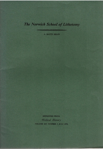 The Norwich School of Lithotomy Image for The Norwich School of Lithotomy