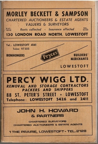 Kelly's Directory of Lowestoft and Beccles 1969 Image for Kelly's Directory of Lowestoft and Beccles 1969