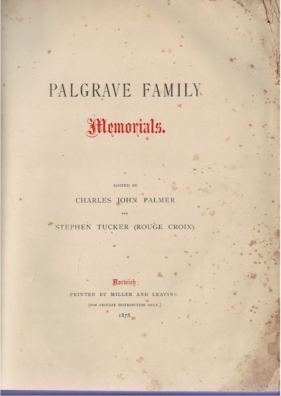 Image for Palgrave Family Memorials.
