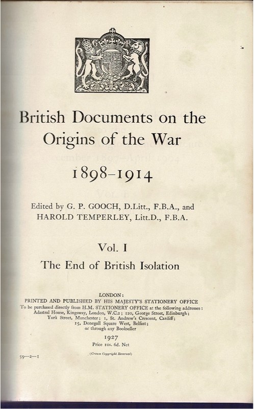Image for The End of British Isolation Vol. I