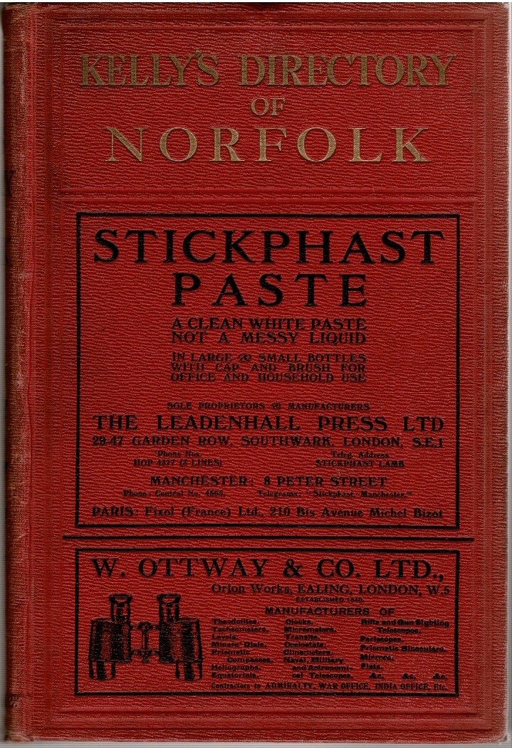 Image for Kelly's Directory of Norfolk (...) 1925