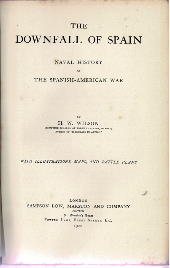 Image for The Downfall of Spain: Naval History of the Spanish-American War