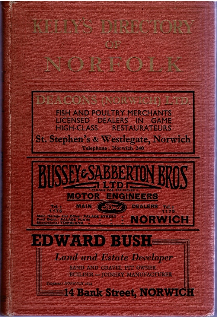 Image for Kelly's Directory of Norfolk 1937