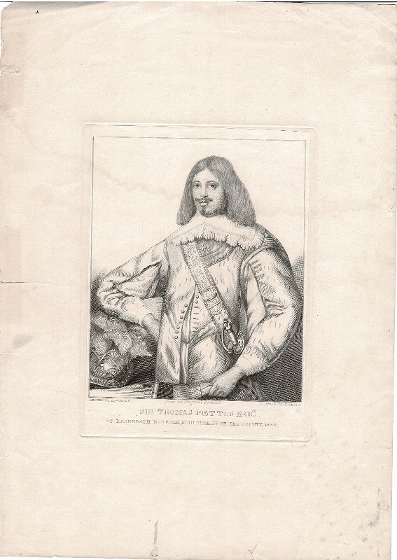 Image for Sir Thomas Pettus Bart. of Rackheath Norfolk, High Sheriff of the County 1632