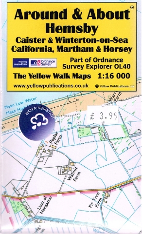 Image for Hemsby, Caister & Winterton-on-Sea, California, Martham & Horsey Map (Part of Ordnance Survey OL40)