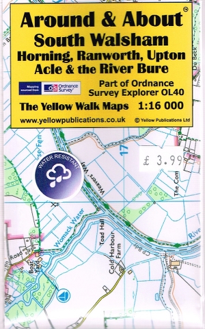 Image for South Walsham, Horning, Ranworth, Upton, Acle & the River Bure Map (Part of Ordnance Survey OL40)