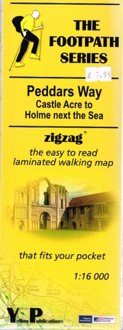 Image for Peddars Way: Castle Acre to Holme next the Sea zigzag the easy to read laminated walking map