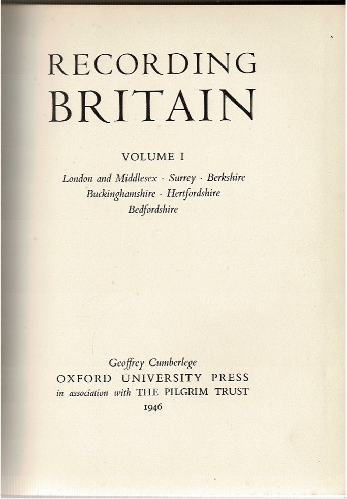 Recording Britain Volume I, II, III, IV [4 Volumes]